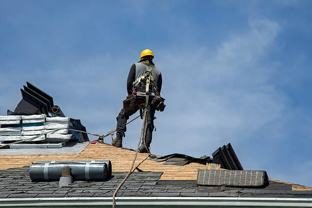 Professional Roofing technician working in Port Angeles, WA